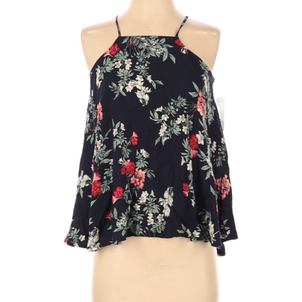 Bp Tropical Floral Halter Swing Tank Top XXS NEW